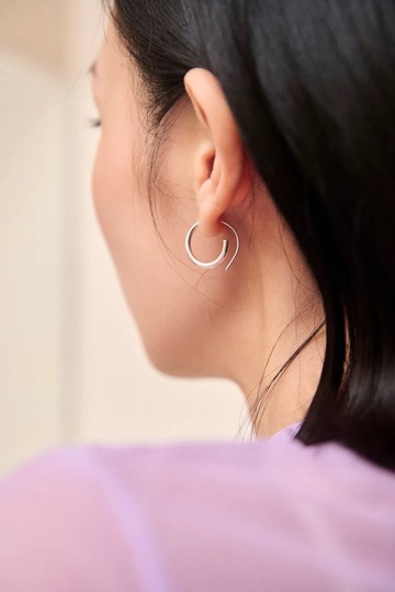 ASC Flow Hoops 流線弧圈耳環