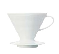 HARIO V60陶瓷圓錐濾杯白色 1-2人份