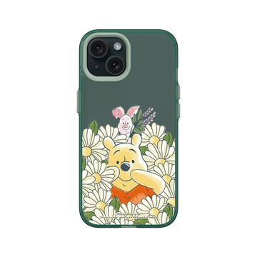 iPhone 15 Clear 憂墨綠 - 迪士尼-小熊維尼 Disney Winnie The Pooh - 小豬和維尼