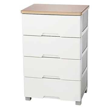 和歌山寬型四層收納櫃 56.6 x 42.6 x 89.2cm 112L  White  56.6cm  白色  4層