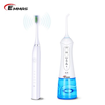 EMMAS 潔牙旅行組(音波牙刷EE-08+沖牙機EE-55)