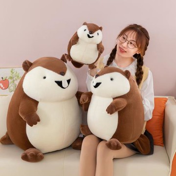 萌嘟嘟系列土撥鼠公仔鴨嘴獸毛絨玩具超萌兒童玩偶布娃娃生日禮物