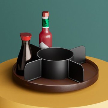 《Umbra》Bellwood轉盤式置物架-墨黑-- 收納架 調味罐架