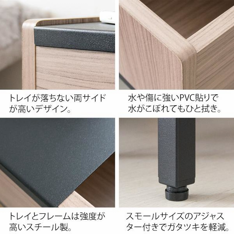 おしゃれ　PT-616　トレー　サイドテーブル　ダークブラウン　ビンテージ　北欧 Amazon | 東谷(Azumaya-kk) サイドテーブル ブラウン 本体サイズ