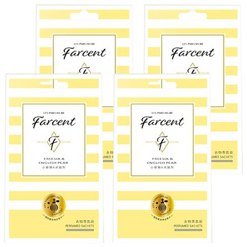 farcent 花仙子 衣物香氛袋 3個  小蒼蘭 + 英國梨  30g  4盒