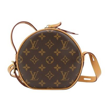 二手品 Louis Vuitton LV路易威登 Boite Chapeau Souple PM 圓餅斜背包(M45578-咖)
