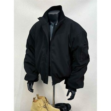 (免運)飛行夾克外套男款冬加厚羽絨棉服美式cleanfit廓形短款沖鋒棒球服