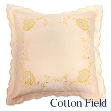 棉花田桔藤刺繡抱枕-二件組