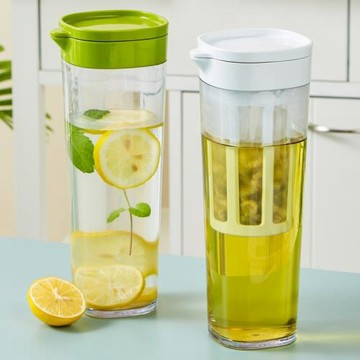 家用大容量冷水壺過濾網茶水壺冰箱冷藏果汁壺旋轉出水密封涼水壺