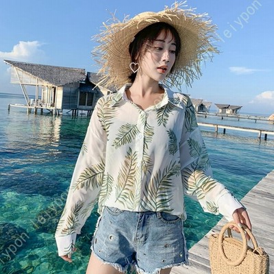 おしゃれ 花柄 ウェア 夏服 ビーチ コーデ リゾート dd973s1_4.jpg