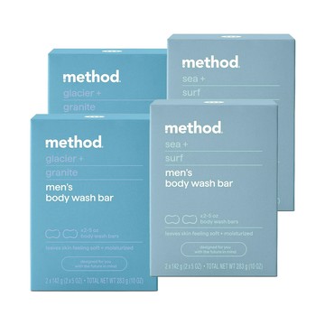 男仕潔膚皂 – 海洋衝浪 2盒+極地冰川 2盒 (142g x8)