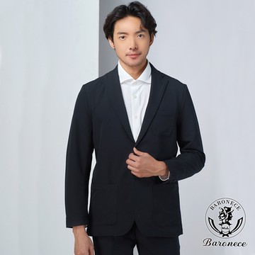 BARONECE 彈性輕量修身西裝外套_黑(8241JK-15)