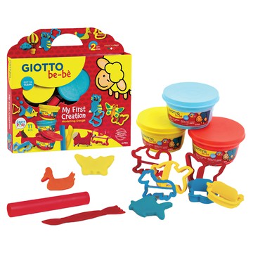 GIOTTO be-be 寶寶黏土派對 附專用工具 強化肌肉 刺激腦部發展  600g  1組