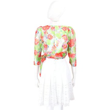 BLUMARINE 白色花邊裙子