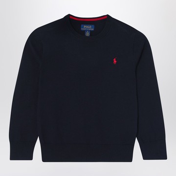 Navy blue cotton sweater