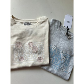 SUL 韓國代購🇰🇷現貨 MARITHE 花花 短袖 W FLOWER CLASSIC LOGO CAP SLEEVE