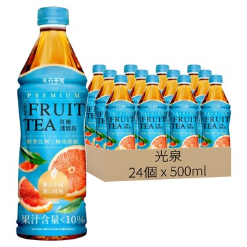 光泉 茉莉茶園 紅柚淺焙烏  24個  500ml
