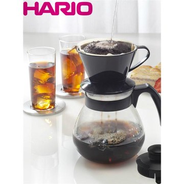 HARIO進口手沖咖啡壺套裝底濾式咖啡套裝手沖咖啡慮杯下壺TCD-100