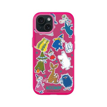 iPhone 15 Clear 粉漾桃 - Moomin - Moomin角色大集合