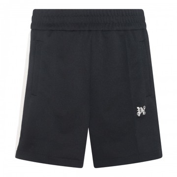 Palm Angels - Black And White Track Shorts L