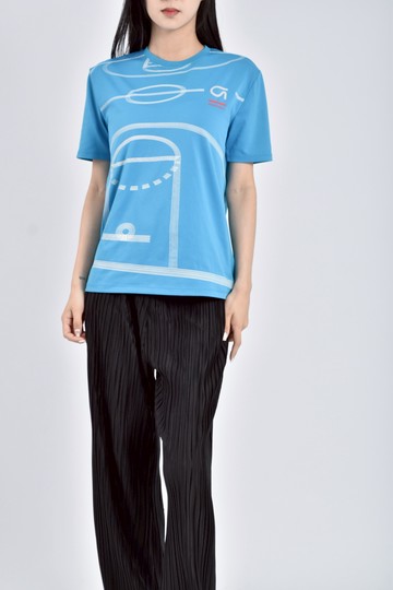 (L) gap藍色短袖上衣