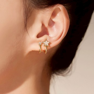 vacanza｜熱銷｜五角星鑽‧夾式耳環#耳夾 #新年飾品 #新年禮物