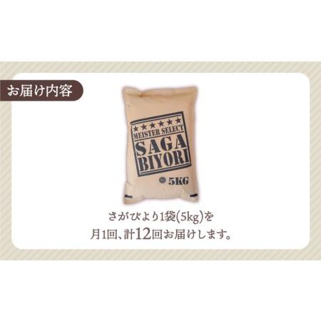 ふるさと納税 さがびより 白米 5kg特A評価 特A 特A米 米 定期便 お米 佐賀 [HBL021] 佐賀県江北町