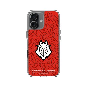 iPhone 17 Clear Case（相機按鈕） 透明 - G2 Esports - G2 - Red Pattern