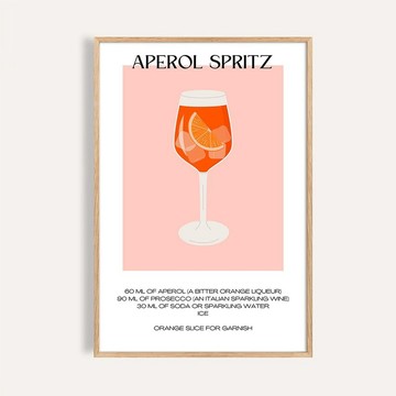 阿佩羅氣泡酒 Aperol Spritz / 雞尾酒系列掛畫