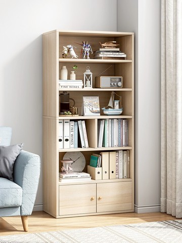 書架落地客廳靠墻學生簡易置物架臥室小型儲物架收納架家用小書柜