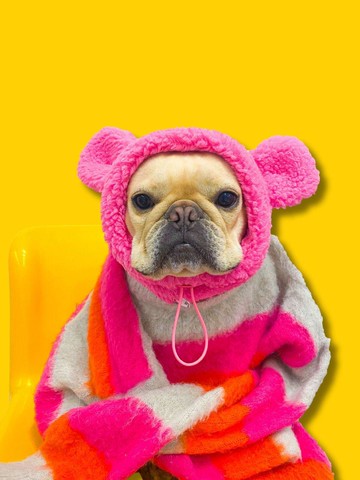 Teddy Neck warmer l pink