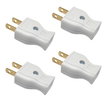 【明家Mayka】4入組SL-102 DIY配線用插頭 袋裝(公插 新安規 阻燃 防火15A 125V)