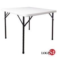 桌子/拜拜桌/露營桌/戶外桌  生活86CM方桌防水塑鋼折合桌【LOGIS邏爵】【AK-86】