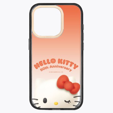 HelloKitty 50週年－漸層大頭照 透黑框 iPhone 15 14 13