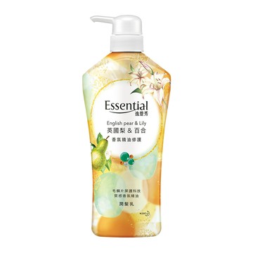 essential 香氛精油修護潤髮乳英國梨&百合700ML x2入組