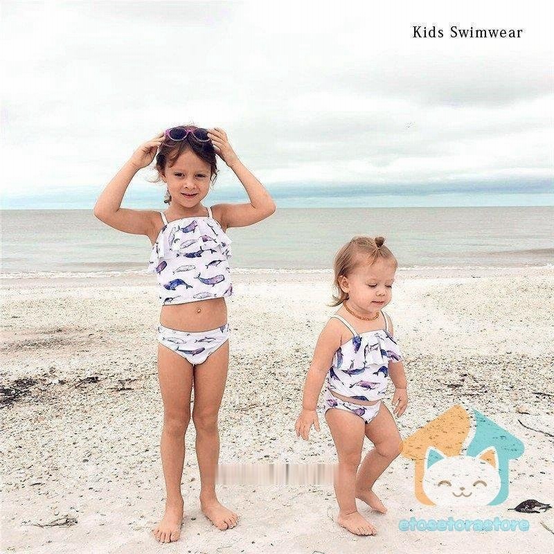半額 ベビー水着 おしゃれ 子供水着 セパレート キッズ水着 女 水着キッズ 水着子供 イルカ柄 くじら柄 通販 Lineポイント最大0 5 Get Lineショッピング