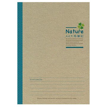 美加美 A4 大格筆記 幸運草 藍 5本 /包 AF1409【APP滿額下單10%點數(單一帳號最高5000點)】1/31止