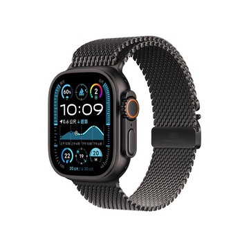 Apple Watch Ultra2黑色 49mm 米蘭黑色錶帶
