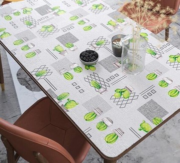 桌布 北歐桌墊桌布防水防油免洗軟玻璃PVC防燙輕奢網紅塑料餐桌茶幾墊