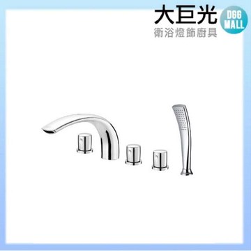【大巨光】象牙造型浴用檯面雙槍水龍頭_5件式(SB-6605)