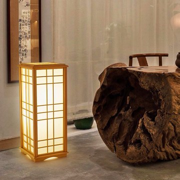 免運 附發票 超低價 工廠直銷 日式實木落地燈玄關榻榻米臥室會所茶室餐廳客廳簡約禪意裝飾臺燈 快速發貨