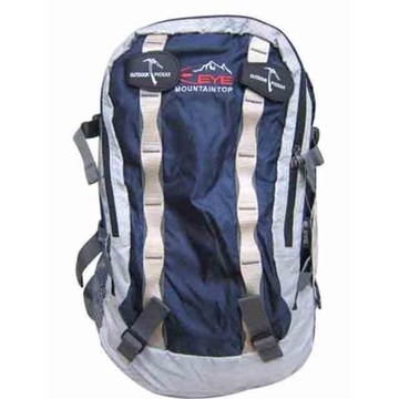 EYE後背包運動後背包35L容量附隱藏型雨衣罩胸前服貼釦腰部分攤重量