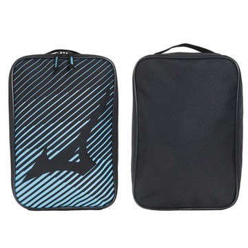 MIZUNO 鞋袋-台灣製 手提袋 鞋履收納 美津濃 33TM360527 黑天空藍