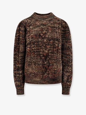 Wool blend sweater with braided fabric - MARANT ETOILE - gender_Woman