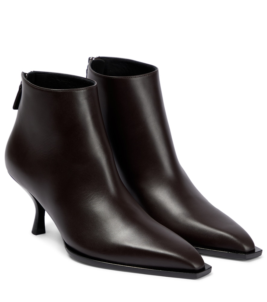 Coco leather ankle boots