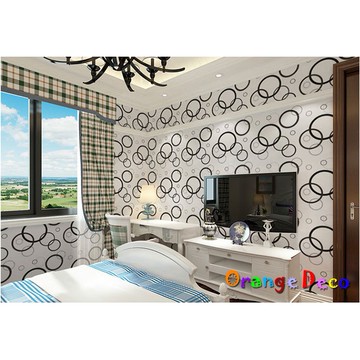 【橘果設計】田園風格 自黏壁紙 10米長 多款可選 DIY組合壁貼牆貼室內設計裝潢