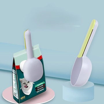 🔥現貨秒出🔥寵物飼料收納封口鏟 寵物飼料鏟 貓糧 飼料量勺 封口夾 密封鏟 貓咪用品 狗狗用品 餵食工具 防潮 保存新鮮