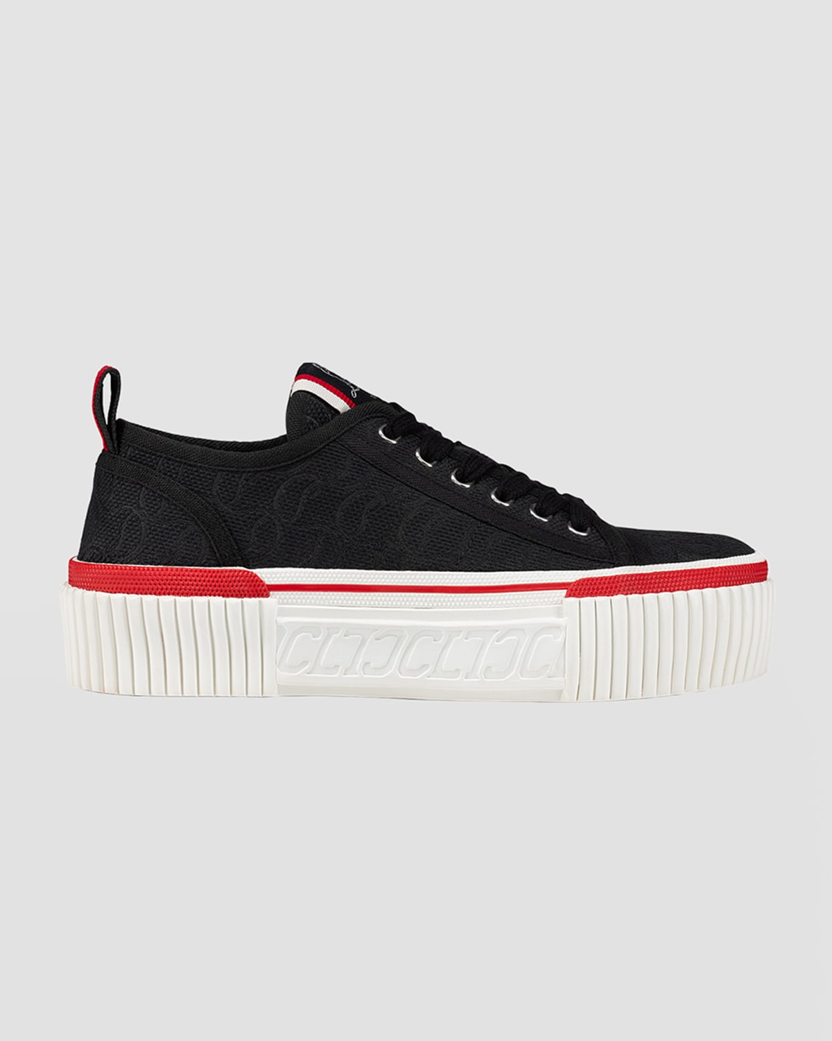 Super Pedro Monogram Red Sole Sneakers