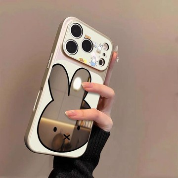 兔子適用蘋果17promax手機殼iPhone16鏡面15pro大視窗14/13/12/11