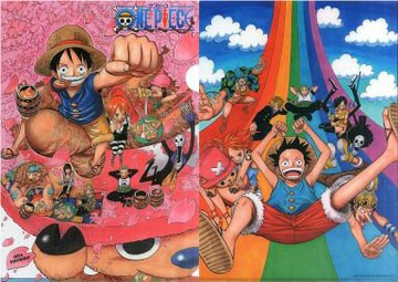 麥稈的一味(賞花/彩虹)A4文件夾航海王One Piece跳躍慶典2010限定